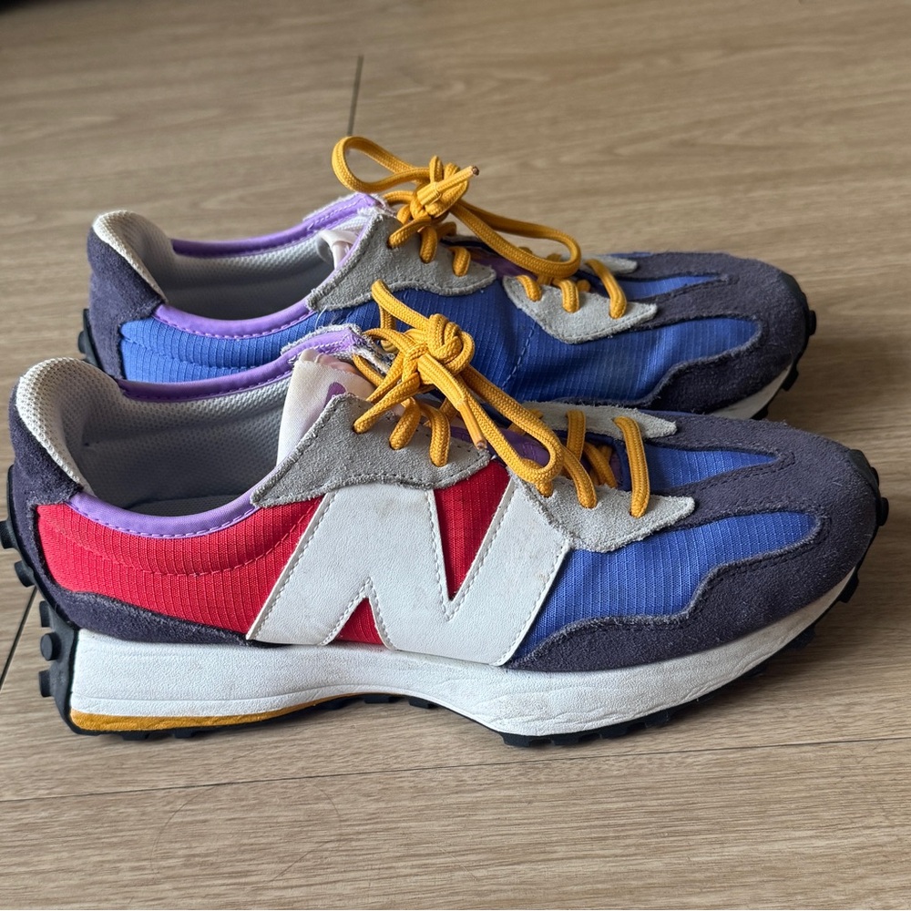 New Balance 327s Mercury Blue & Purple Sneakers